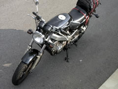 650ccの古いバイク